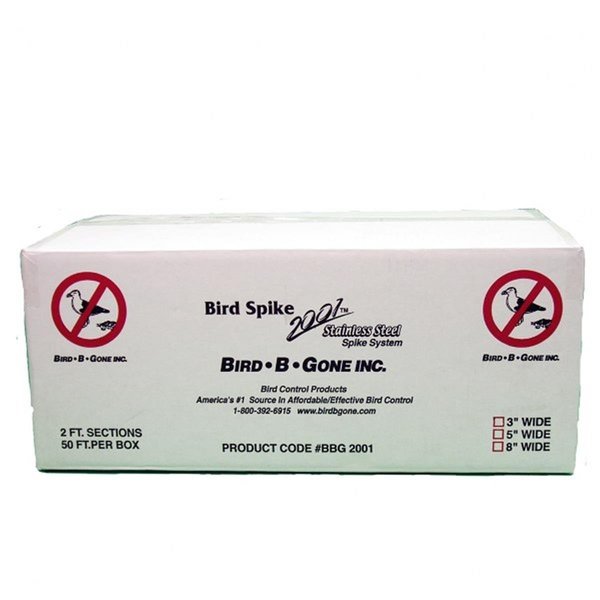 Bird -B-Gone Bird B Gone 8in- 50ft. Stainless Steel Bird Spikes BI42537